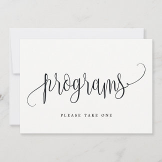 Programma's Onderteken - Lovely Calligraphy Kaart