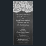 Programma's van het Collectie Chalkboard en Lace W<br><div class="desc">Het collectie van het bord en de kant is een verbluffend design met een prachtige achtergrond van het chalkboard-effect met een romantische , witte rand-effectrelatie. Deze programma's kunnen voor uw speciale gelegenheid worden gepersonaliseerd en maken de perfecte sjabloon voor bruiloften, vrijgezellenfeesten, verlovingspartijen, verjaardagsfeestjes en nog veel meer. *Let op: Zazzle...</div>