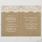 Programma's van het Collectie Kraft & Lace Wedding (Voorkant)