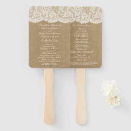 Programma's van het Collectie Kraft & Lace Wedding Handwaaier