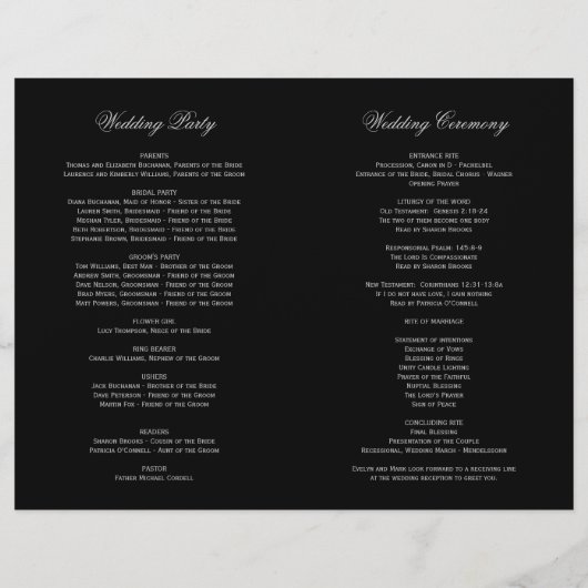  programma's voor decoweddenschappen tussen zwart  (Achterkant)