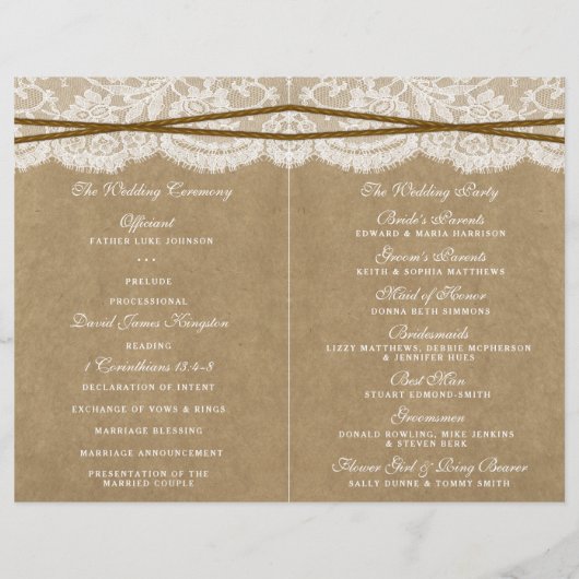 Programma's voor het Collectie Kraft, Lace en Hoef (Achterkant)