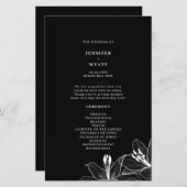 programma's voor het huwelijk van zwarte en witte  (Voorkant / Achterkant)