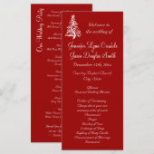 Programma's voor kerstfeestdagen met rode bruiloft (Voorkant / Achterkant)