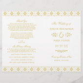  programma's voor weddenschappen met witte en goud (Voorkant)