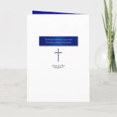 Programmaviering van Life Blue Christelijk Cross Programma (Achterkant)