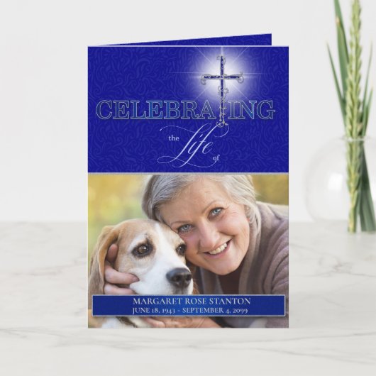 Programmaviering van Life Blue Christelijk Cross Programma (Voorkant)