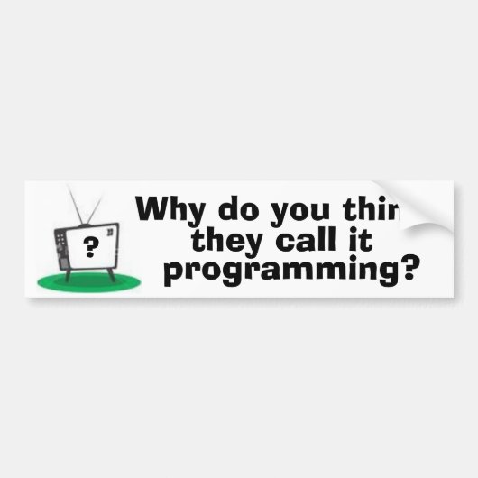 Programmeer bumpersticker (Voorkant)