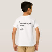 Programmeer grap voor nieuwe chauffeurs t-shirt (Achterkant volledig)