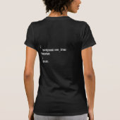 Programmeer grap voor nieuwe chauffeurs t-shirt (Achterkant)