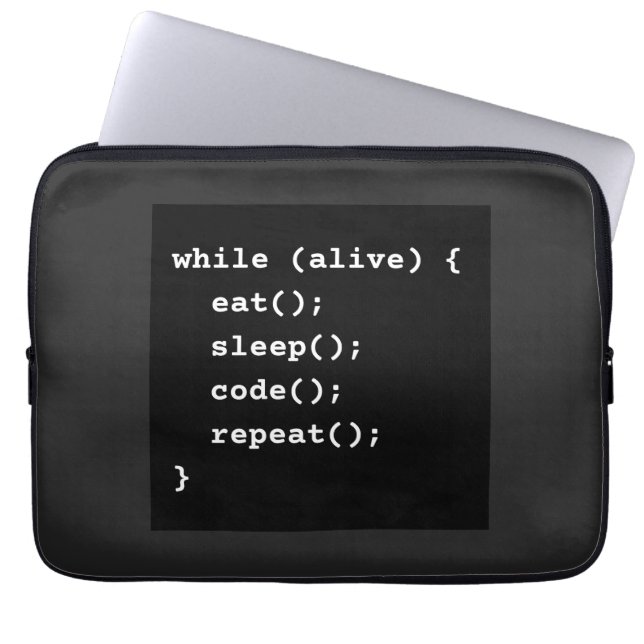 Programmeer Levenscyclus Lus (while lus) Laptop Sleeve (Voorkant)