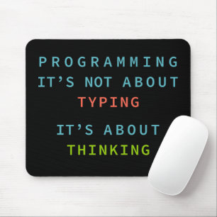 Programmeer Mentaliteit Citaat voor Codeurs & Ontw Muismat