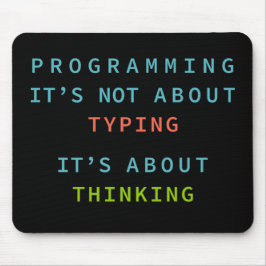 Programmeer Mentaliteit Citaat voor Codeurs & Ontw Muismat