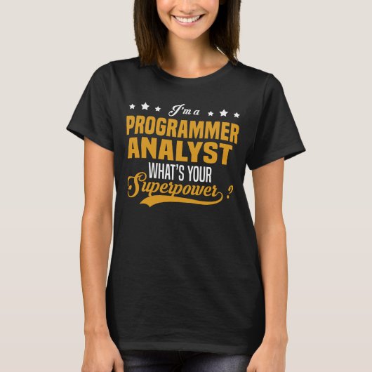 Programmeeranalyst T-shirt (Voorkant)