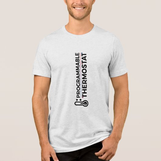 Programmeerbare thermostaat Tri-Blend shirt (Voorkant)