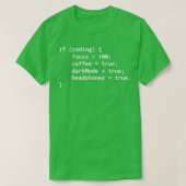 Programmeercode Donkere Modus T-shirt (Design voorkant)