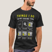 Programmeercode wat ik doe in mijn codetijd t-shirt (Voorkant)