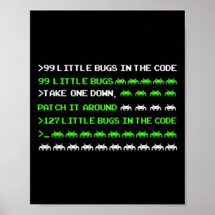 Programmeercodering 99 kleine buisjes in de code poster