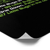 Programmeercodering 99 kleine buisjes in de code poster (Hoek)