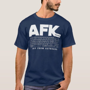 Programmeercodering AFK van toetsenbord T-shirt