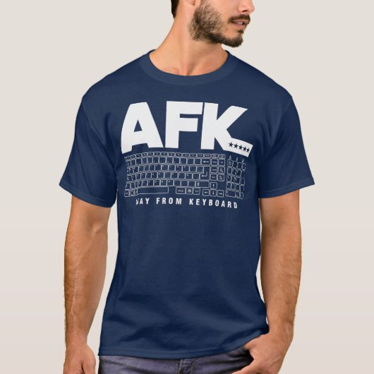 Programmeercodering AFK van toetsenbord T-shirt (Voorkant)