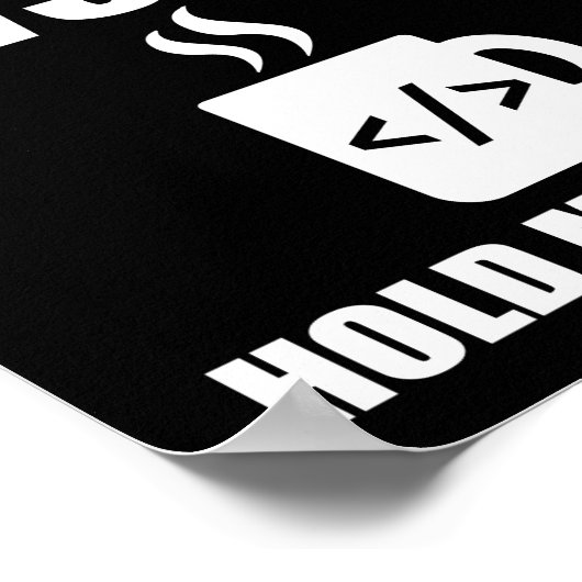 Programmeercodering Computer Science is niet opgel Poster (Hoek)