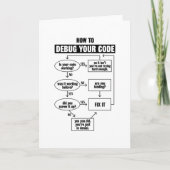 Programmeercodering Funny Debug Cadeautje Kaart (Voorkant)