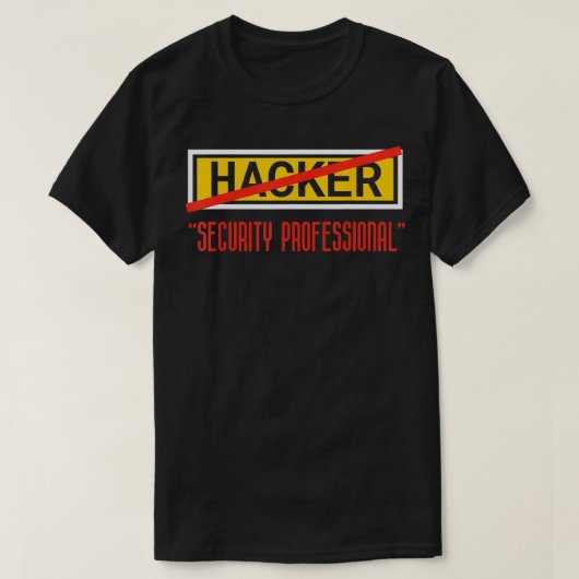Programmeercodering Hacker Security Professional F T-shirt (Design voorkant)