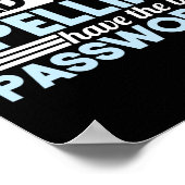 Programmeercodering Mensen met slechte spreiding h Poster (Hoek)