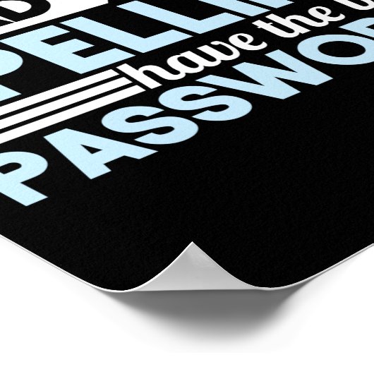 Programmeercodering Mensen met slechte spreiding h Poster (Hoek)