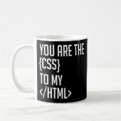 Programmeercodering U bent de CSS op mijn HTML Koffiemok (Links)