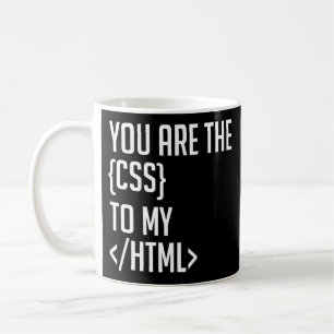 Programmeercodering U bent de CSS van Mijn HTML Koffiemok