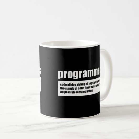 Programmeerders Koffiemok (Voorkant rechts)