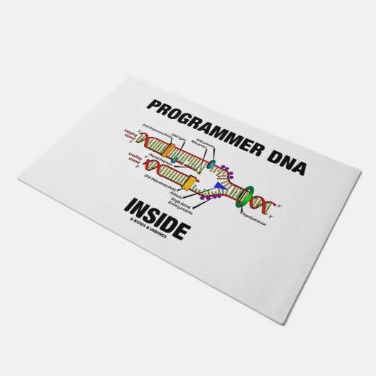 ProgrammeerDNA in de Moleculaire Biologie-Humor Deurmat (Schuin)