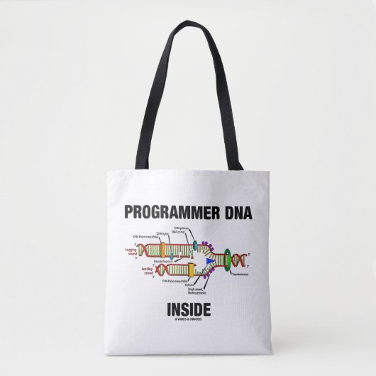 ProgrammeerDNA in de Moleculaire Biologie-Humor Tote Bag (Voorkant)