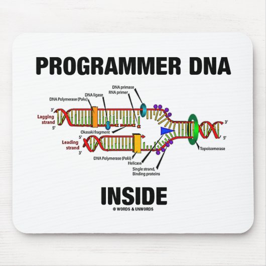 ProgrammeerDNA Inside (DNA-replicatie) Muismat (Voorkant)
