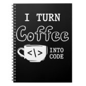 Programmeerkaart Coffee Joke Software Codeur Notitieboek (Voorkant)