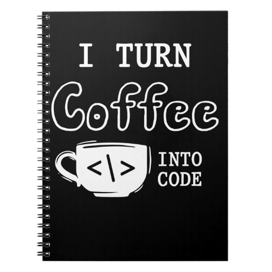 Programmeerkaart Coffee Joke Software Codeur Notitieboek (Voorkant)