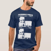 Programmeermememenu computerwetenschapper t-shirt (Voorkant)