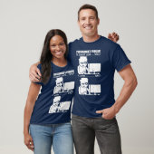 Programmeermememenu computerwetenschapper t-shirt (Unisex)