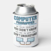 Programmeerontwikkelaar computerwetenschapper gift blikjeskoeler (Blikje Voorkant)