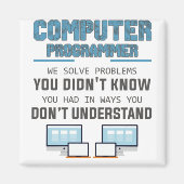 Programmeerontwikkelaar computerwetenschapper gift magneet (Voorkant)