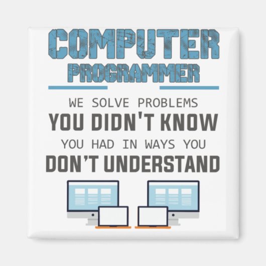 Programmeerontwikkelaar computerwetenschapper gift magneet (Voorkant)