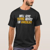 Programmeerontwikkelaar geeft codeadvies voor Cho T-shirt (Voorkant)