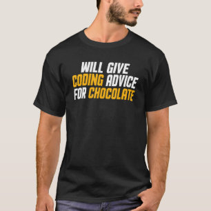 Programmeerontwikkelaar geeft codeadvies voor Cho T-shirt