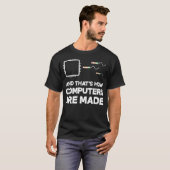 Programmeerontwikkelaarsoftware Funny Computer T-shirt (Voorkant volledig)