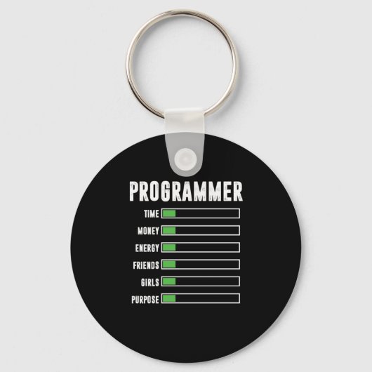 Programmeerprogrammeur Codeontwikkelaar Cadeaucode Sleutelhanger (Voorkant)
