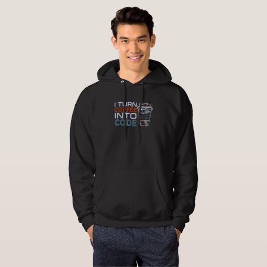 Programmeersoftware engineer ik coffee in co hoodie (Voorkant volledig)