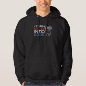 Programmeersoftware engineer ik coffee in co hoodie (Voorkant)