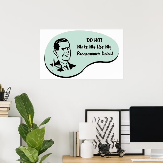 Programmeerstem Poster (Thuiskantoor)